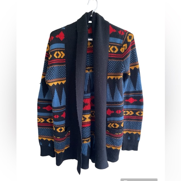 Vintage Sweaters - Vintage Navajo Southwest style Cardigan Size L
